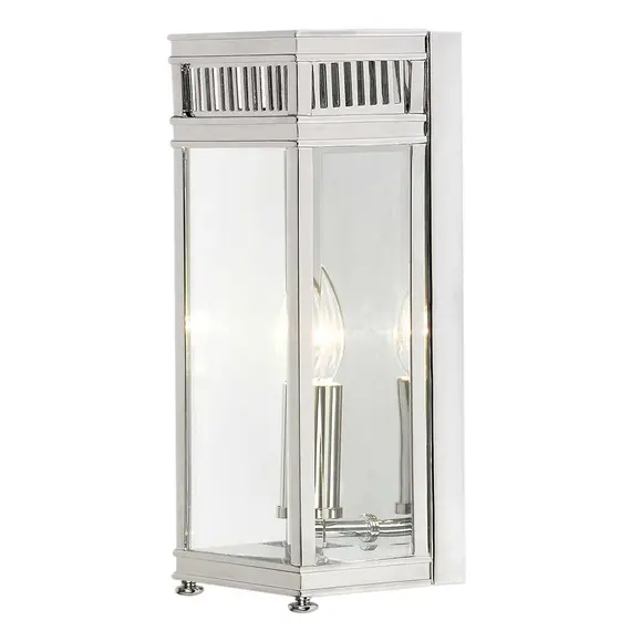 Външен аплик Holborn 1xE14 Half Lantern Small Polished Chrome Elstead Lighting HL7-S-PC | Osvetlenieto.bg