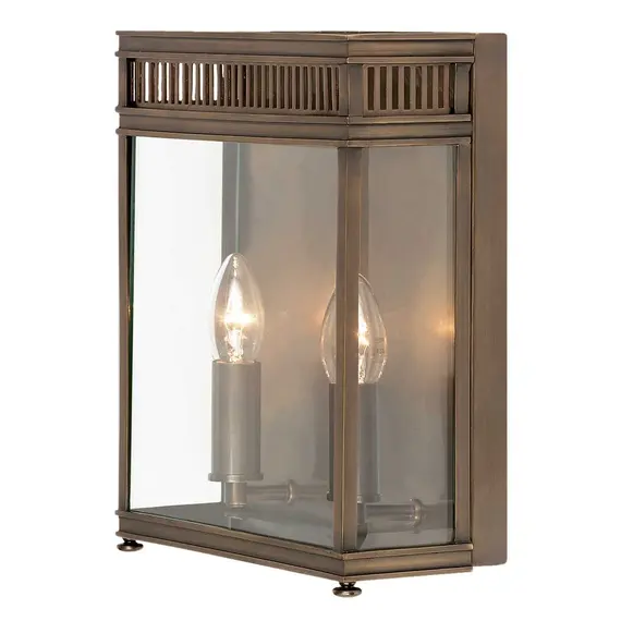 Външен аплик Holborn 2xE14 Half Lantern Medium Dark Bronze Elstead Lighting HL7-M-DB | Osvetlenieto.bg
