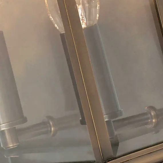 Външен аплик Holborn 2xE14 Half Lantern Medium Dark Bronze Elstead Lighting HL7-M-DB | Osvetlenieto.bg