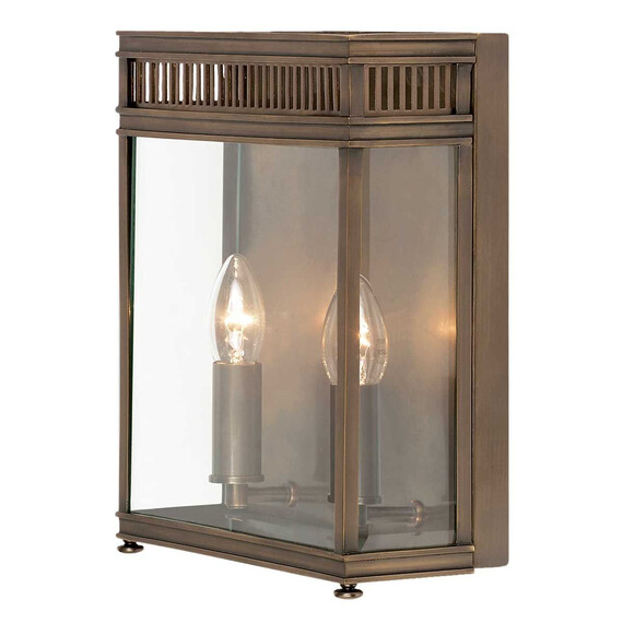 Външен аплик Holborn 2xE14 Half Lantern Medium Dark Bronze Elstead Lighting HL7-M-DB | Osvetlenieto.bg