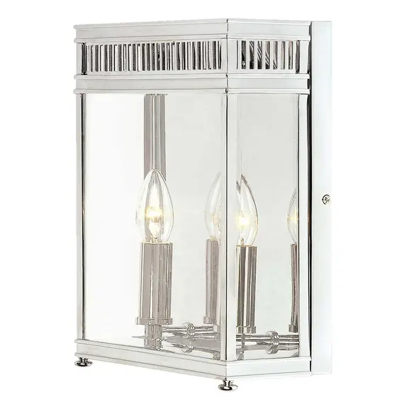 Външен аплик Holborn 2xE14 Half Lantern Medium Polished Chrome Elstead Lighting HL7-M-PC | Osvetlenieto.bg