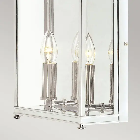 Външен аплик Holborn 2xE14 Half Lantern Medium Polished Chrome Elstead Lighting HL7-M-PC | Osvetlenieto.bg