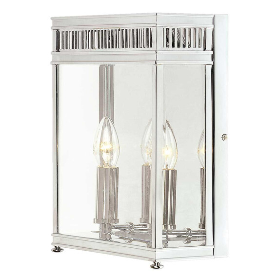 Външен аплик Holborn 2xE14 Half Lantern Medium Polished Chrome Elstead Lighting HL7-M-PC | Osvetlenieto.bg