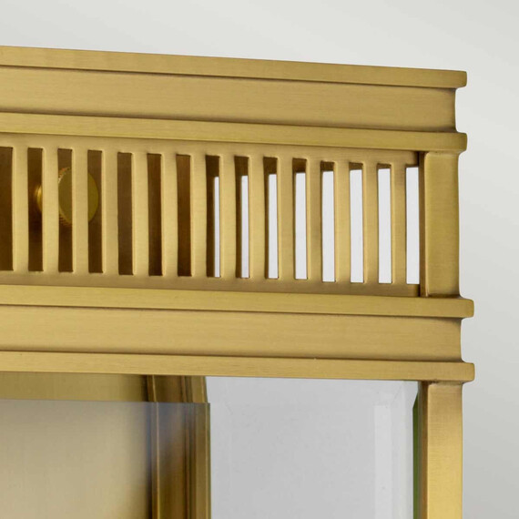 Външен аплик Holborn 2xE14 Medium Half Lantern Brushed Brass Elstead Lighting HL7-M-BB | Osvetlenieto.bg