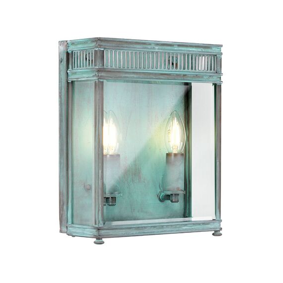 Външен аплик Holborn 2xE14 Medium Half Lantern Verdigris Elstead Lighting HL7-M-VDG | Osvetlenieto.bg