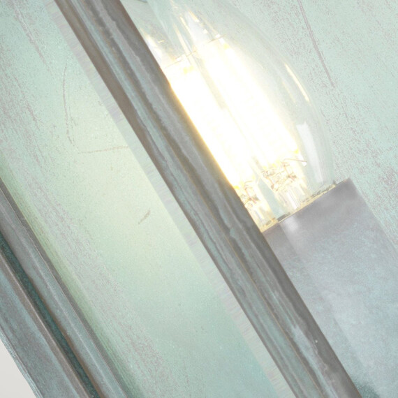 Външен аплик Holborn 2xE14 Medium Half Lantern Verdigris Elstead Lighting HL7-M-VDG | Osvetlenieto.bg
