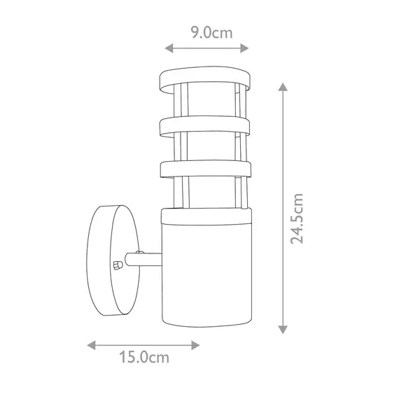 Външен аплик Hornbaek 1xE27 Black Elstead Lighting HORNBAEK-W1 | Osvetlenieto.bg