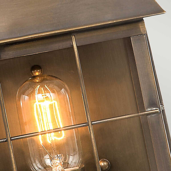 Външен аплик Hyde Park 1xE27 Aged Brass Elstead Lighting HYDE-PARK-BR | Osvetlenieto.bg
