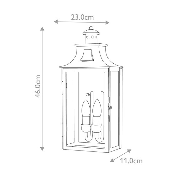 Външен аплик Kendal 2xE14 Old Bronze Elstead Lighting KENDAL | Osvetlenieto.bg
