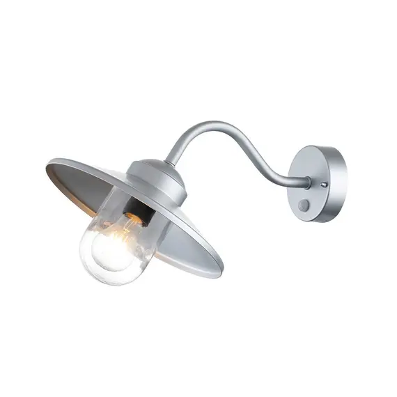 Външен аплик Klampenborg 1xE27 PIR Silver Elstead Lighting KLAMPENBORG-PIR-SIL | Osvetlenieto.bg
