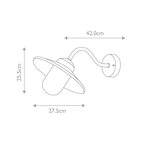 Външен аплик Klampenborg 1xE27 PIR Silver Elstead Lighting KLAMPENBORG-PIR-SIL | Osvetlenieto.bg
