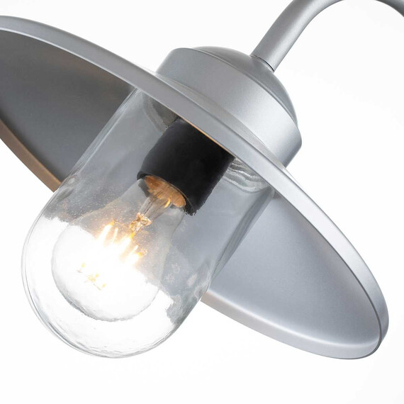 Външен аплик Klampenborg 1xE27 PIR Silver Elstead Lighting KLAMPENBORG-PIR-SIL | Osvetlenieto.bg