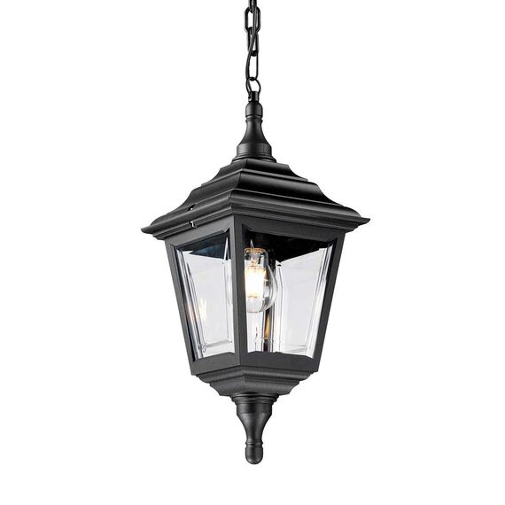 Външна висяща лампа Kerry 1xE27 Black Elstead Lighting KERRY-CHAIN | Osvetlenieto.bg