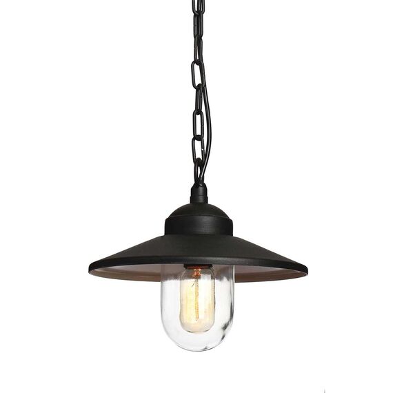 Външна висяща лампа Klampenborg 1xE27 Black Elstead Lighting KLAMPENBORG8-BK | Osvetlenieto.bg