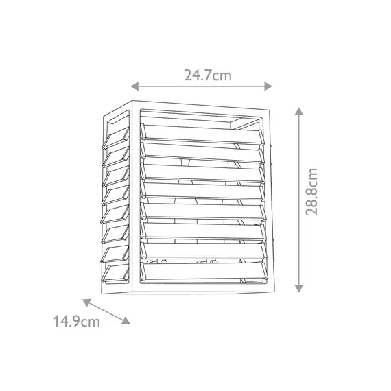 Аплик Louvre 2xE27 Painted Gunmetal Elstead Lighting LOUVRE2 | Osvetlenieto.bg