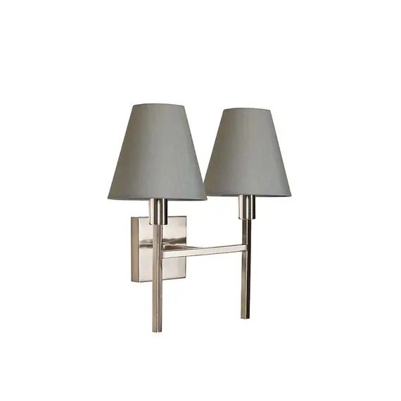 Аплик Lucerne 2xE14 Brushed Nickel Grey Shades Elstead Lighting LUCERNE-2xE14 | Osvetlenieto.bg