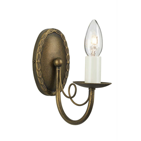Аплик Minster 1xE14 Black Gold Patina Elstead Lighting MN1-BLK-GOLD | Osvetlenieto.bg