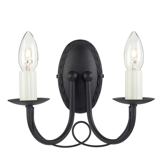 Аплик Minster 2xE14 Black Elstead Lighting MN2-BLACK | Osvetlenieto.bg