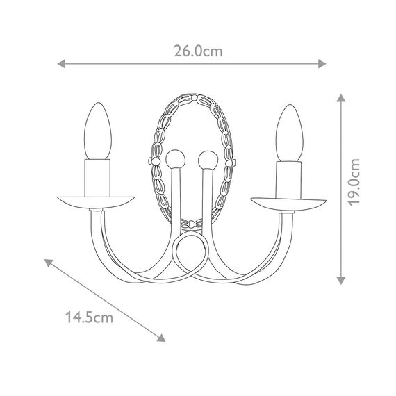Аплик Minster 2xE14 Black Elstead Lighting MN2-BLACK | Osvetlenieto.bg Аплик Minster 2xE14 Black Elstead Lighting MN2-BLACK | Osvetlenieto.bg
