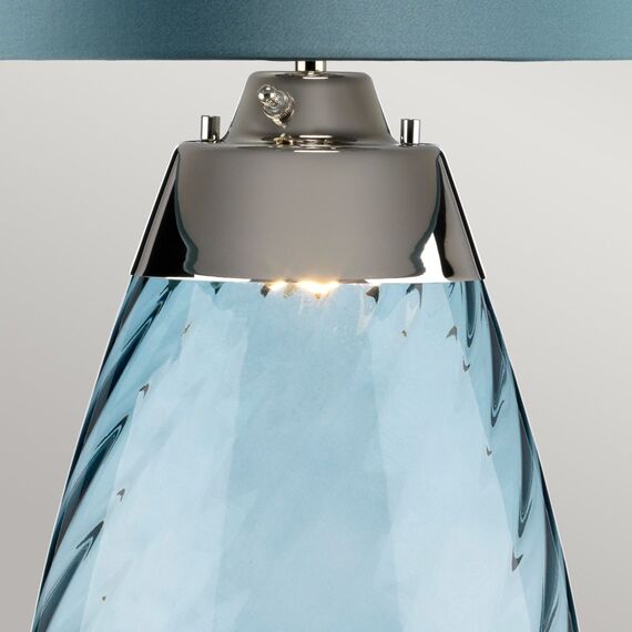 Настолна лампа Lena 2 Light Large Blue-tinted Glass  Duck Egg Blue Shade Elstead Lighting LENA-TL-L-BLUE | Osvetlenieto.bg Настолна лампа Lena 2 Light Large Blue-tinted Glass  Duck Egg Blue Shade Elstead Lighting LENA-TL-L-BLUE | Osvetlenieto.bg