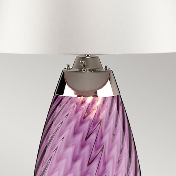 Настолна лампа Lena 2 Light Large Plum-tinted Glass  Off-White Shade Elstead Lighting LENA-TL-L-PLUM-OWSS | Osvetlenieto.bg Настолна лампа Lena 2 Light Large Plum-tinted Glass  Off-White Shade Elstead Lighting LENA-TL-L-PLUM-OWSS | Osvetlenieto.bg