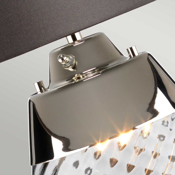 Настолна лампа Lena 2 Light Large Smoke-tinted Glass  Slate Shade Elstead Lighting LENA-TL-L-SMOKE | Osvetlenieto.bg