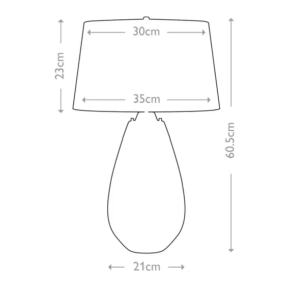 Настолна лампа Lena 2 Light Small Blue-tinted Glass  Off-White Shade Elstead Lighting LENA-TL-S-BLUE-OWSS | Osvetlenieto.bg