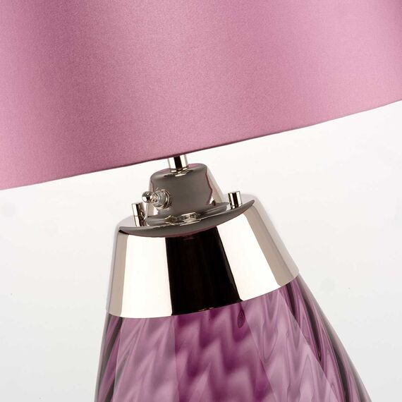 Настолна лампа Lena 2 Light Small Plum-tinted Glass  Heather Shade Elstead Lighting LENA-TL-S-PLUM | Osvetlenieto.bg Настолна лампа Lena 2 Light Small Plum-tinted Glass  Heather Shade Elstead Lighting LENA-TL-S-PLUM | Osvetlenieto.bg