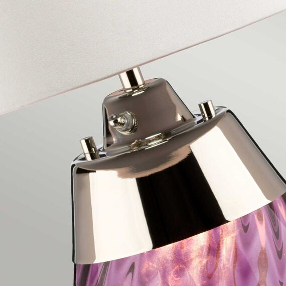Настолна лампа Lena 2 Light Small Plum-tinted Glass  Off-White Shade Elstead Lighting LENA-TL-S-PLUM-OWSS | Osvetlenieto.bg Настолна лампа Lena 2 Light Small Plum-tinted Glass  Off-White Shade Elstead Lighting LENA-TL-S-PLUM-OWSS | Osvetlenieto.bg