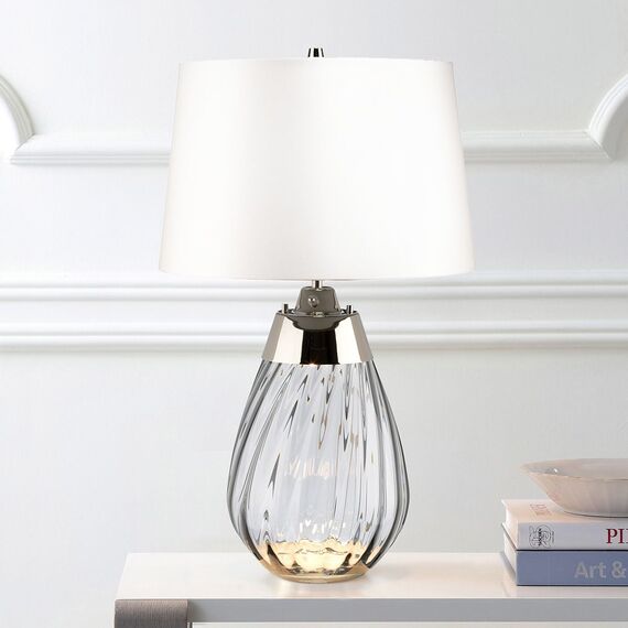Настолна лампа Lena 2 Light Small Smoke-tinted Glass  Off-White Shade Elstead Lighting LENA-TL-S-SMOKE-OWSS | Osvetlenieto.bg Настолна лампа Lena 2 Light Small Smoke-tinted Glass  Off-White Shade Elstead Lighting LENA-TL-S-SMOKE-OWSS | Osvetlenieto.bg