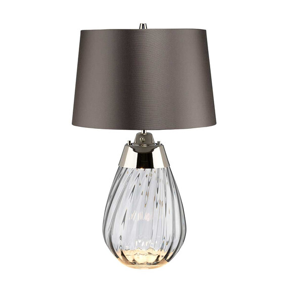 Настолна лампа Lena 2 Light Small Smoke-tinted Glass  Slate Shade Elstead Lighting LENA-TL-S-SMOKE | Osvetlenieto.bg