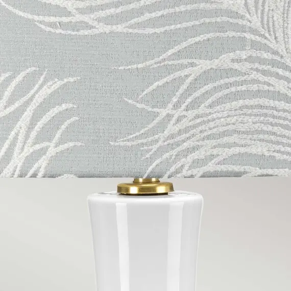 Настолна лампа Milo 1xE27 Aged Brass White Blue Elstead Lighting MILO-AB-TL-FDEB | Osvetlenieto.bg