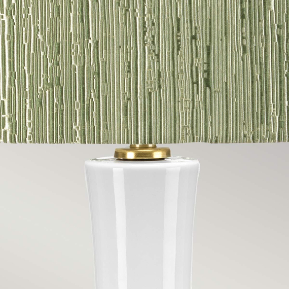 Настолна лампа Milo 1xE27 Aged Brass White Green Elstead Lighting MILO-AB-TL-RTH | Osvetlenieto.bg