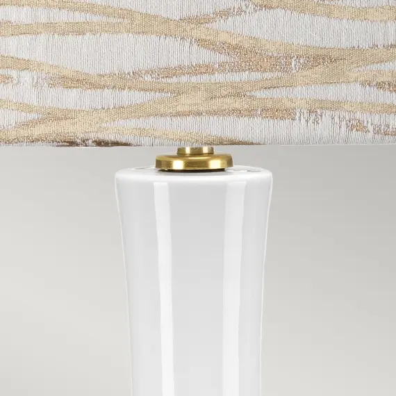 Настолна лампа Milo 1xE27 Aged Brass White Orange Elstead Lighting MILO-AB-TL-LANT | Osvetlenieto.bg