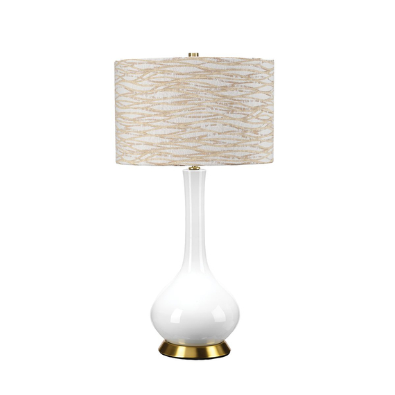 Настолна лампа Milo 1xE27 Aged Brass White Orange Elstead Lighting MILO-AB-TL-LANT | Osvetlenieto.bg