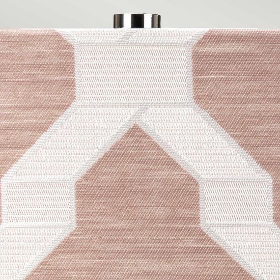 Настолна лампа Milo 1xE27 Polished Nickel White Pink Elstead Lighting MILO-PN-TL-OVTH | Osvetlenieto.bg