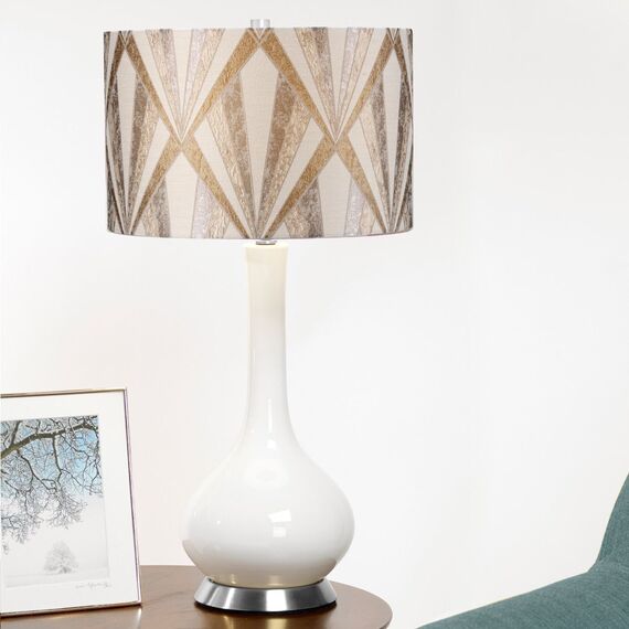 Настолна лампа Milo 1xE27 Polished Nickel White Silver Elstead Lighting MILO-PN-TL-VOGSC | Osvetlenieto.bg Настолна лампа Milo 1xE27 Polished Nickel White Silver Elstead Lighting MILO-PN-TL-VOGSC | Osvetlenieto.bg