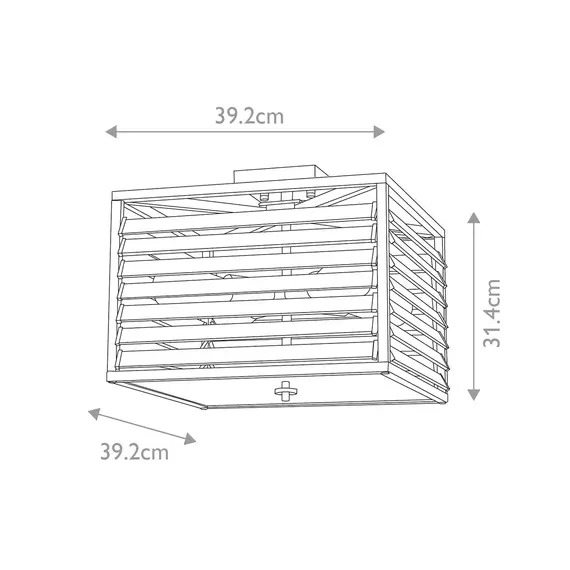Плафон Louvre 4xE27 Painted Gunmetal Elstead Lighting LOUVRE-4F | Osvetlenieto.bg
