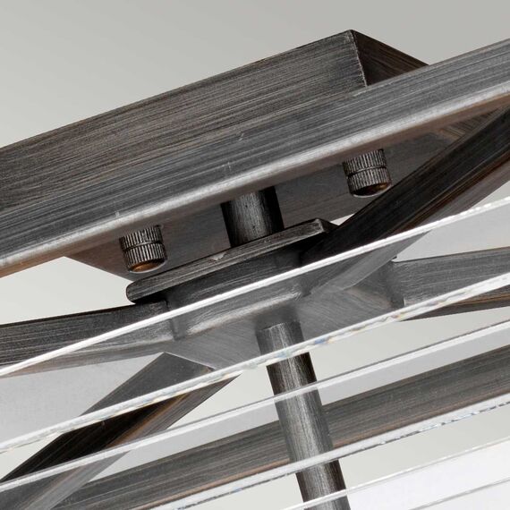 Плафон Louvre 4xE27 Painted Gunmetal Elstead Lighting LOUVRE-4F | Osvetlenieto.bg