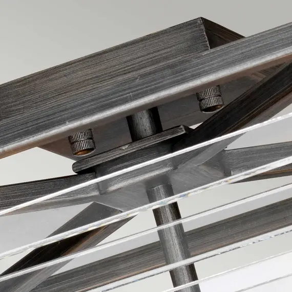 Плафон Louvre 4xE27 Painted Gunmetal Elstead Lighting LOUVRE-4F | Osvetlenieto.bg