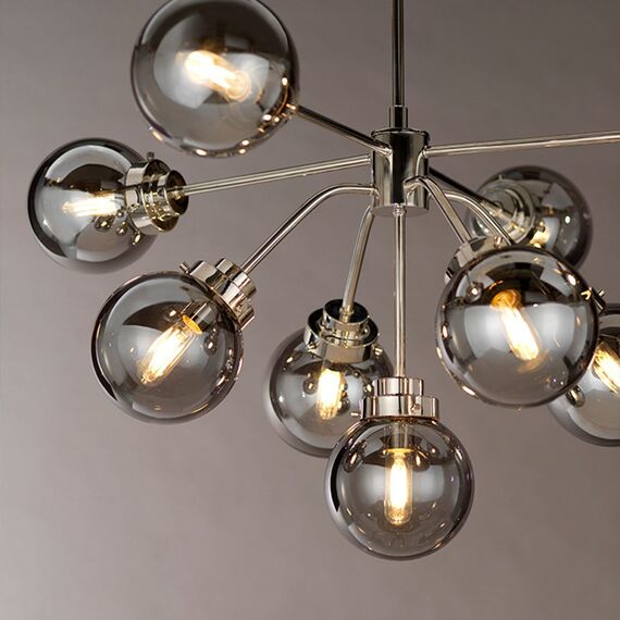 Полилей Kula 9xE14 Polished Nickel Elstead Lighting KULA9 | Osvetlenieto.bg Полилей Kula 9xE14 Polished Nickel Elstead Lighting KULA9 | Osvetlenieto.bg
