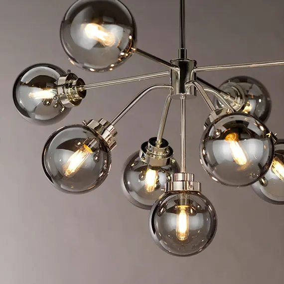 Полилей Kula 9xE14 Polished Nickel Elstead Lighting KULA9 | Osvetlenieto.bg