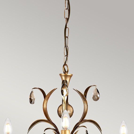 Полилей Lily 3xE14 Bronze Patina Elstead Lighting LL3-ANT-BRZ | Osvetlenieto.bg