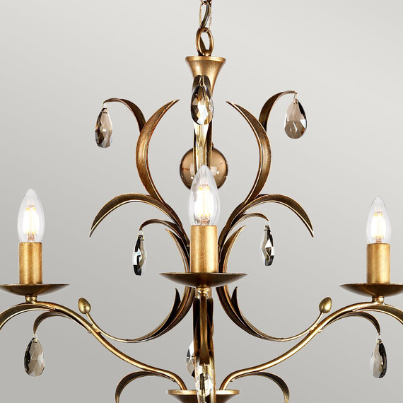 Полилей Lily 3xE14 Bronze Patina Elstead Lighting LL3-ANT-BRZ | Osvetlenieto.bg