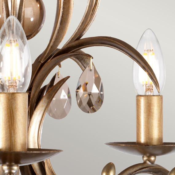 Полилей Lily 5xE14 Bronze Patina Elstead Lighting LL5-ANT-BRZ | Osvetlenieto.bg
