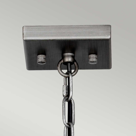 Полилей Louvre 4xE27 Painted Gunmetal Elstead Lighting LOUVRE-4P | Osvetlenieto.bg