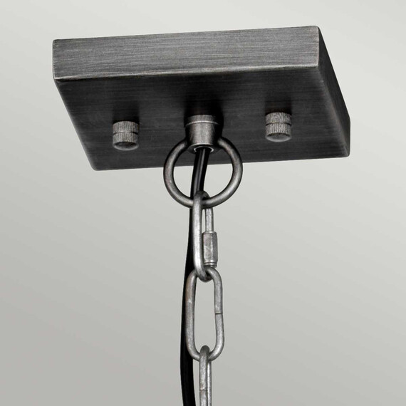 Полилей Louvre 6xE27 Painted Gunmetal Elstead Lighting LOUVRE-6P | Osvetlenieto.bg