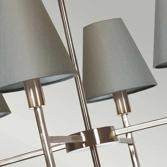 Полилей Lucerne 4xE14 Brushed Nickel Grey Shades Elstead Lighting LUCERNE-4xE14 | Osvetlenieto.bg