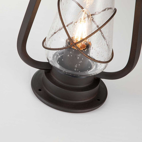 Стояща лампа Miners 1xE27 Old Bronze Elstead Lighting MINERS-PED | Osvetlenieto.bg