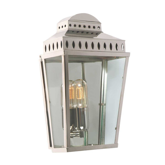 Външен аплик Mansion House 1xE27 Polished Nickel Elstead Lighting MANSION-HOUSE-PN | Osvetlenieto.bg